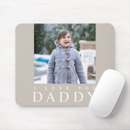I Love You Daddy Kid Photo マウスパッド (マウス)