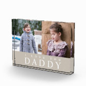 I Love You Daddy Taupe 2 Photo Collage Block フォトブロック (右)