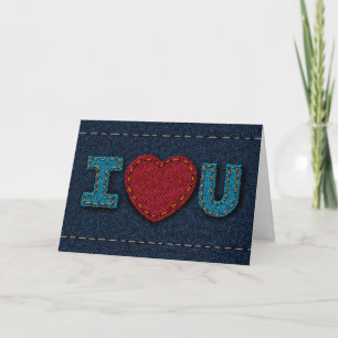 I Love You - Denim シーズンカード