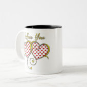 I love You Design ツートーンマグカップ (正面左)