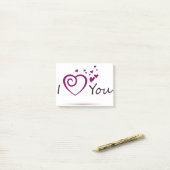 I LOVE YOU DESIGN ポストイット (デスク上)