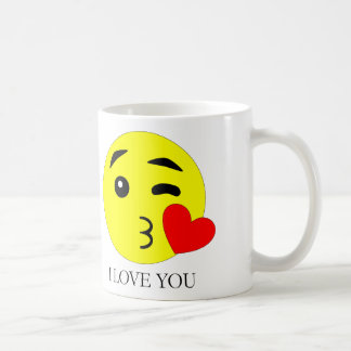 I Love You Emoji Ceramic Mug (11oz) コーヒーマグカップ