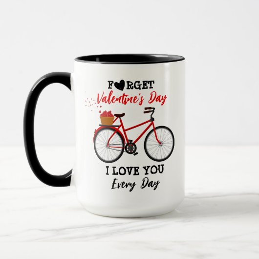 I Love You Every Day Cute Valentine's Day Mug マグカップ (左)