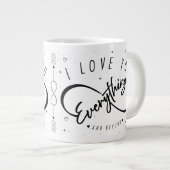 I Love You Everything & Beyond (Love Mugs) ジャンボコーヒーマグカップ (正面右)