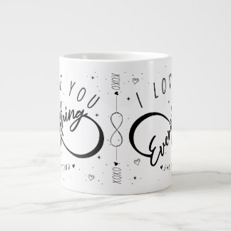 I Love You Everything & Beyond (Love Mugs) ジャンボコーヒーマグカップ