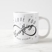 I Love You Everything & Beyond (Love Mugs) ジャンボコーヒーマグカップ (右)