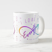 I Love You Everything & Beyond (Love Mugs) ジャンボコーヒーマグカップ (正面右)