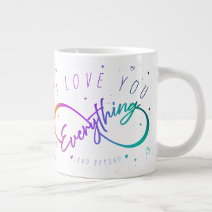 I Love You Everything & Beyond (Love Mugs) ジャンボコーヒーマグカップ