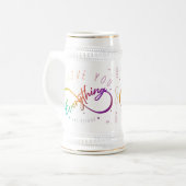 I Love You Everything & Beyond (Love Mugs) ビールジョッキ (正面左)