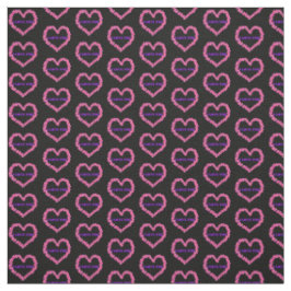 I Love You Fabric Black Background ファブリック