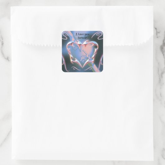 I Love You Forever スクエアシール (バッグ)