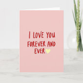 I Love You Forever And Ever Card カード (正面)