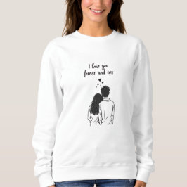 I Love You Forever Line Art Sweatshirt スウェットシャツ
