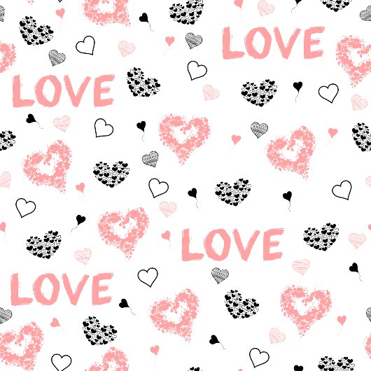 I Love You Gift Hand Drawn Heart Tie for Him ネクタイ