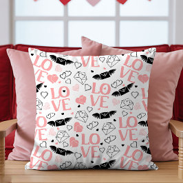 I Love You Gift Pillow Romantic Heart Sketch Desig クッション
