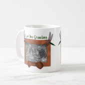 I Love You Graman Dragonfly写真パーソナライズされた コーヒーマグカップ (正面左)