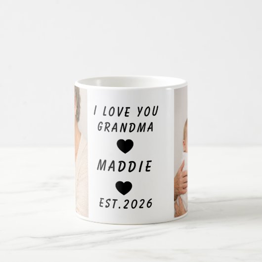 I Love You Grandma Mug | Grandparents Day コーヒーマグカップ (中央)