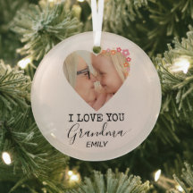 I Love You Grandma | Personalized Ornament
