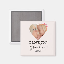 I Love You Grandma | Personalized Photo Magnet マグネット