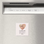 I Love You Grandma | Personalized Photo Magnet マグネット (インサイチュ (食洗機))