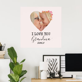 I Love You Grandma | Personalized Poster ポスター