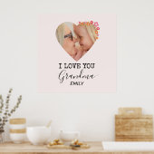 I Love You Grandma | Personalized Poster ポスター (キッチン)