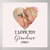 I Love You Grandma | Personalized Poster ポスター (正面)