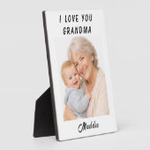 I Love You Grandma photo| Grandparents Day フォトプラーク (側面)