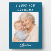 I Love You Grandma photo| Grandparents Day フォトプラーク (正面)