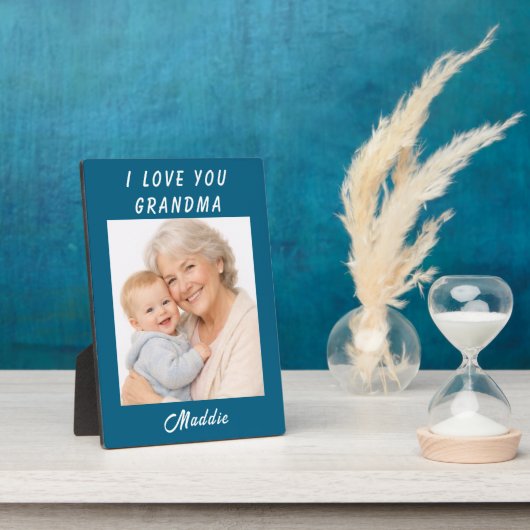 I Love You Grandma photo| Grandparents Day フォトプラーク (側面)