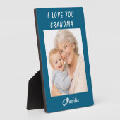 I Love You Grandma photo| Grandparents Day フォトプラーク (側面)