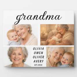 I Love You Grandma Photo Plaque | Grandparents Day フォトプラーク