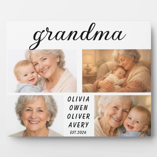 I Love You Grandma Photo Plaque | Grandparents Day フォトプラーク (正面)