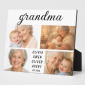 I Love You Grandma Photo Plaque | Grandparents Day フォトプラーク (側面)