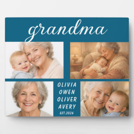 I Love You Grandma Photo Plaque | Grandparents Day フォトプラーク