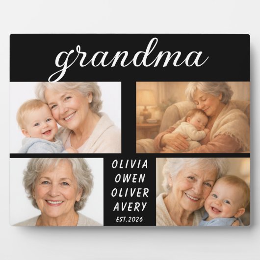I Love You Grandma Photo Plaque | Grandparents Day フォトプラーク (正面)