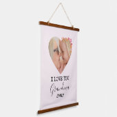 I Love You Grandma | Wood Topped Wall Tapestry 吊り下げ型タペストリー (傾斜あり)