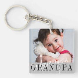 I Love You Grandpa カスタムPhoto キーホルダー