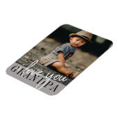 I Love You Grandpa カスタムPhoto マグネット (左側)