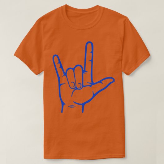 I Love You Hand Sign American Sign Language 19 Tシャツ (デザイン正面)