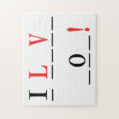 I Love You-Hangmanスタイルby Shirley Taylor ジグソーパズル (縦)