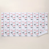 I Love You-Hangmanスタイルby Shirley Taylor ビーチタオル (正面)