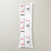 I Love You-Hangmanスタイルby Shirley Taylor ボディピロー (正面縦)