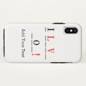 I Love You-Hangmanスタイルby Shirley Taylor Case-Mate iPhoneケース (裏面(横))