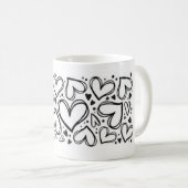 I love you heart design コーヒーマグカップ (正面右)