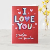 I Love You Heartfelt Grandpa Card カード (黄色い花)