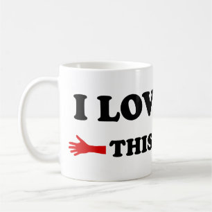 I love you here Much Open Arms コーヒーマグカップ