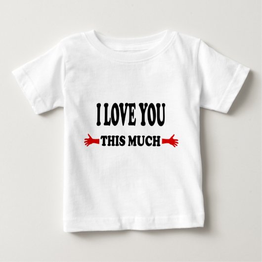 I love you here Much Open Arms ベビーTシャツ (正面)
