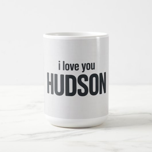 I Love You Hudson コーヒーマグカップ (中央)