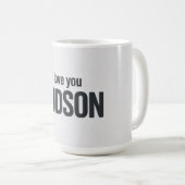 I Love You Hudson コーヒーマグカップ (正面右)